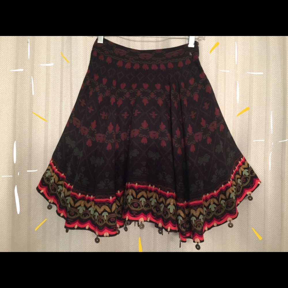 HEMANT & NANDITA ( SM 0-2  ) RUNWAY COIN SKIRT